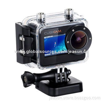 Stylish Full HD Waterproof Mini Cycling Helmet Camera with 170° Wide Angle FOV